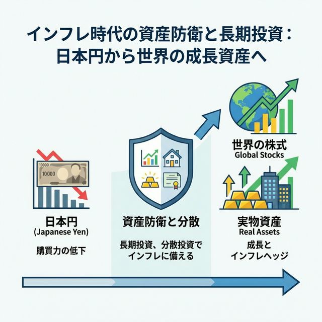 インフレ時代の資産防衛と長期投資
