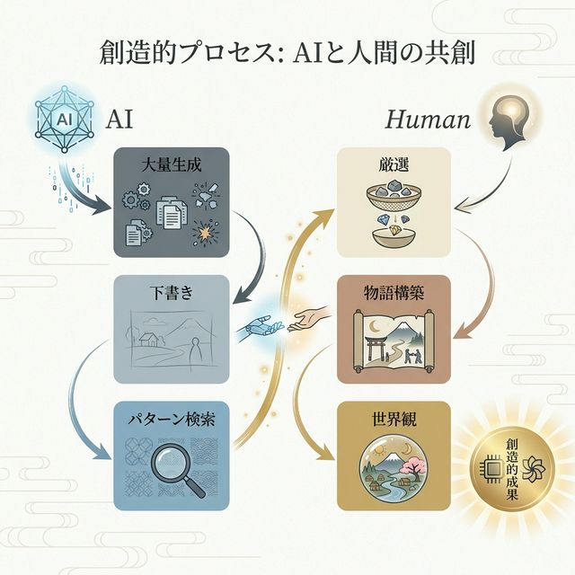 クリエイティブプロセスにおけるAIと人間の循環