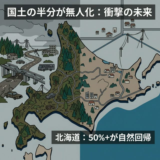 国土の半分が無人化する北海道の未来