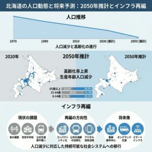 北海道が映す「2050年の日本」：IPSSデータが示す構造的転換と“攻めの縮退戦略”