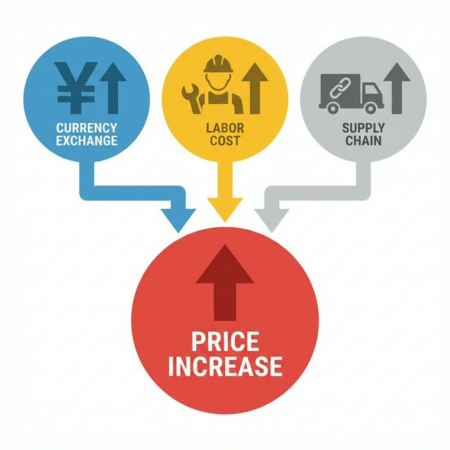 インフレの3大要因：為替、人件費、供給網