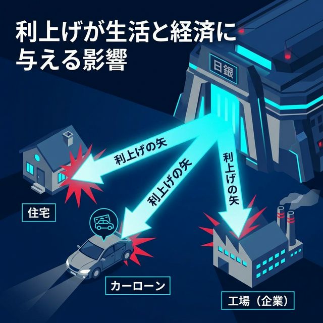 利上げが住宅ローン・カーローン・企業に与える影響