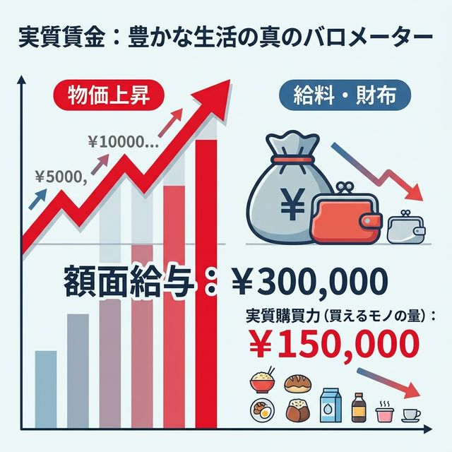 実質賃金とは：豊かな生活の真のバロメーター