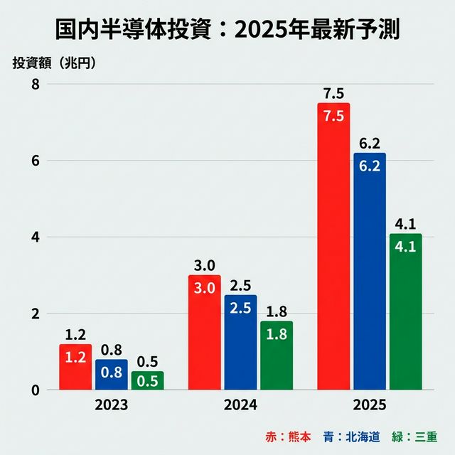 日本の半導体投資額推移