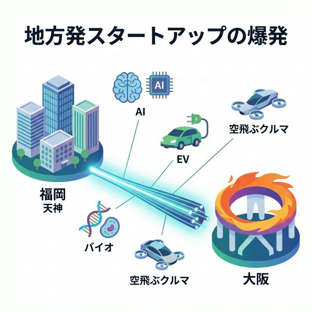 福岡・大阪のスタートアップ集積