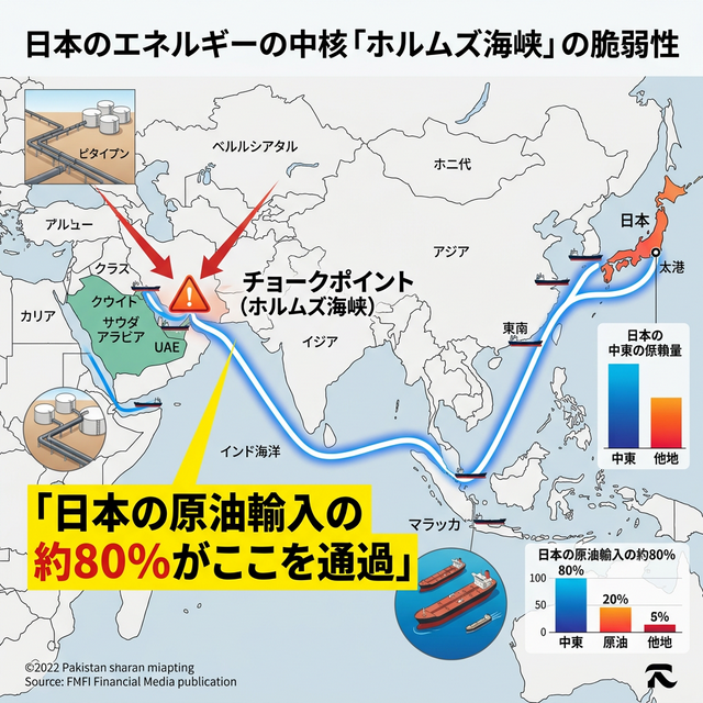 ホルムズ海峡と日本のエネルギー供給路